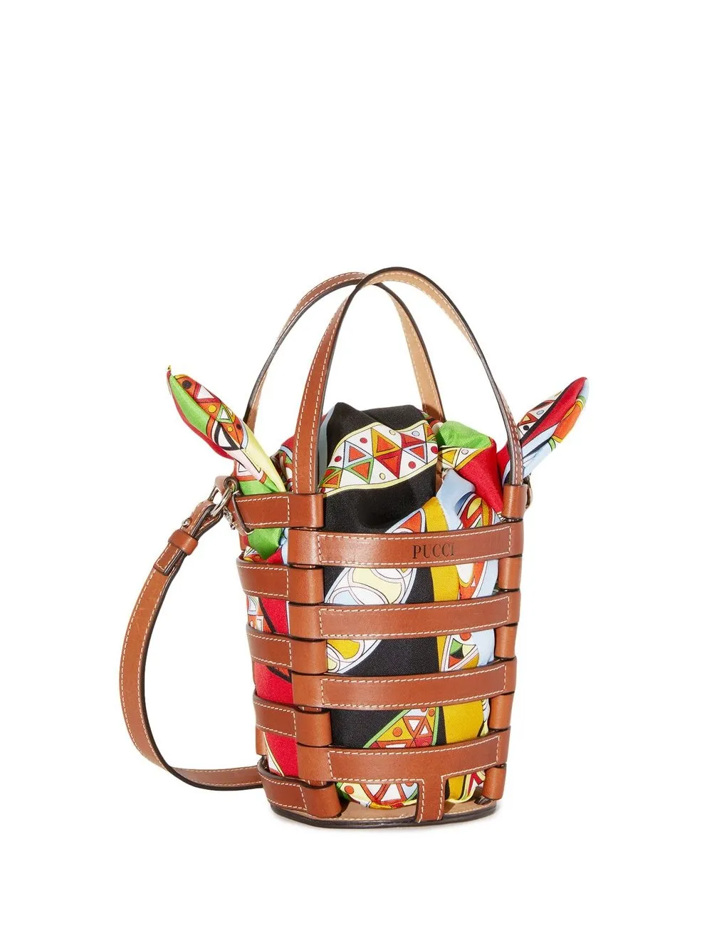 

PUCCI bolsa bucket con Lido Girandole pequeño - Marrón