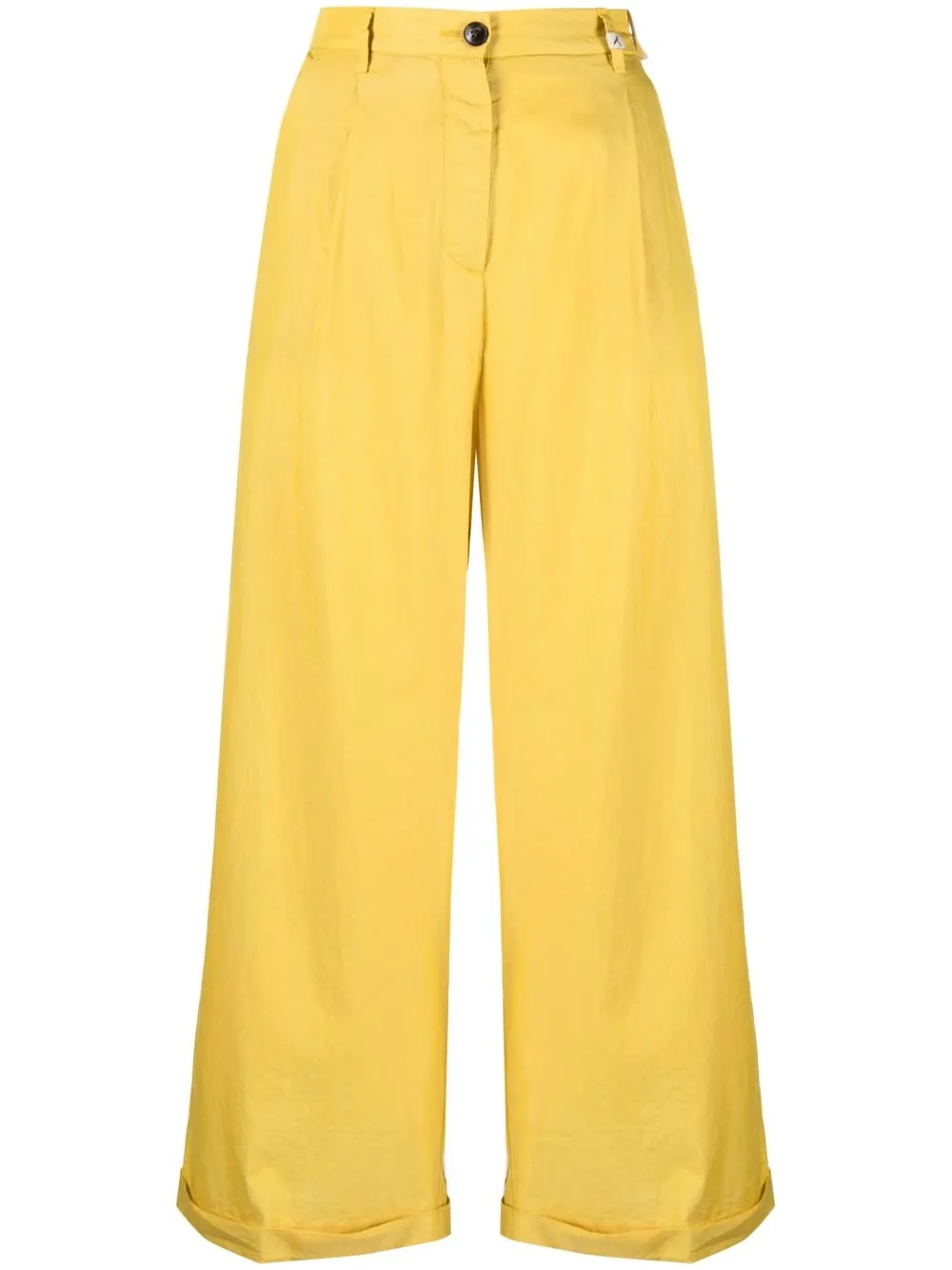 cropped wide-leg trousers
