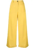Myths cropped wide-leg trousers - Yellow