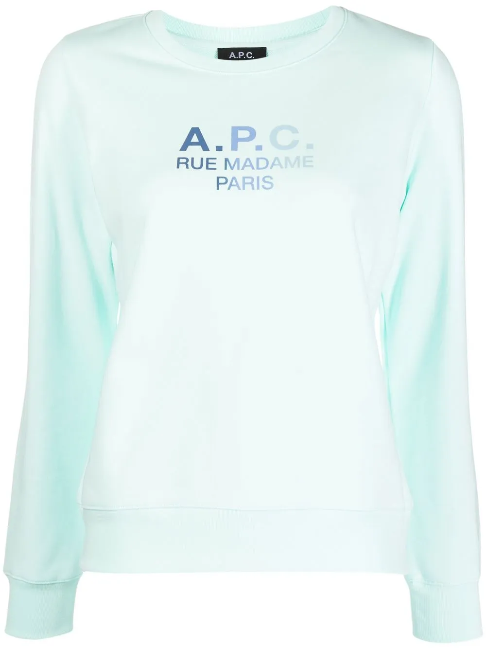 

A.P.C. sudadera con logo estampado - Verde