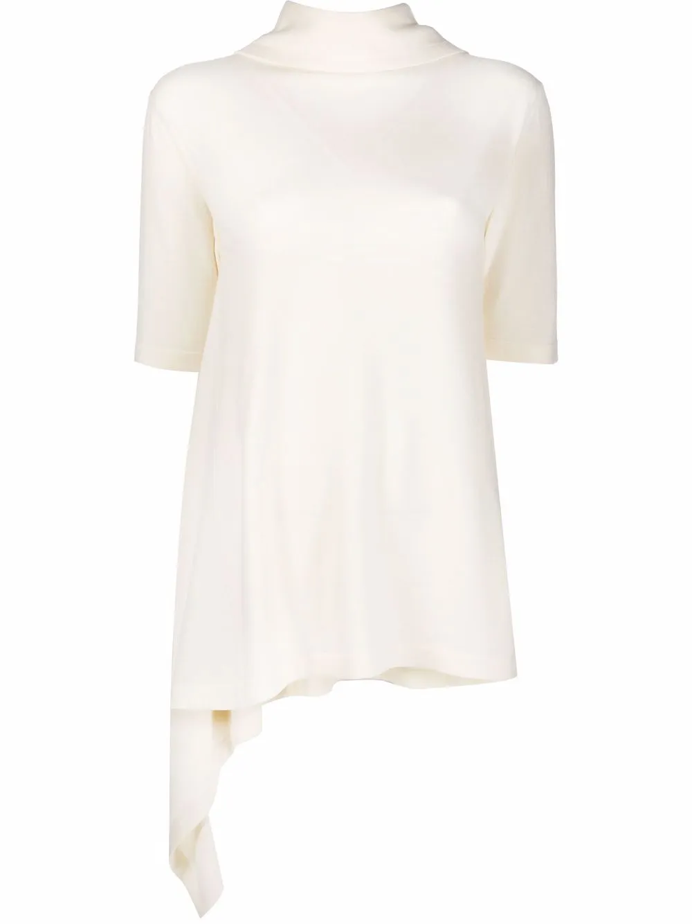 

Jil Sander top asimétrico - Blanco