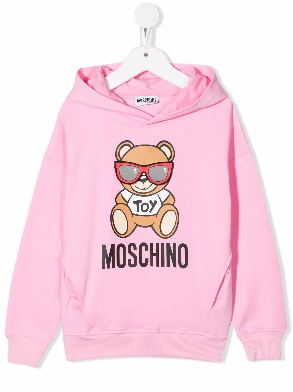 

Moschino Kids hoodie con estampado Teddy Bear - Rosado