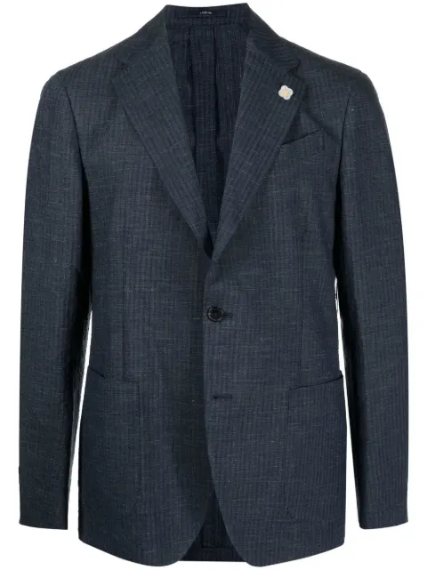 Lardini buttoned-up single-breasted blazer