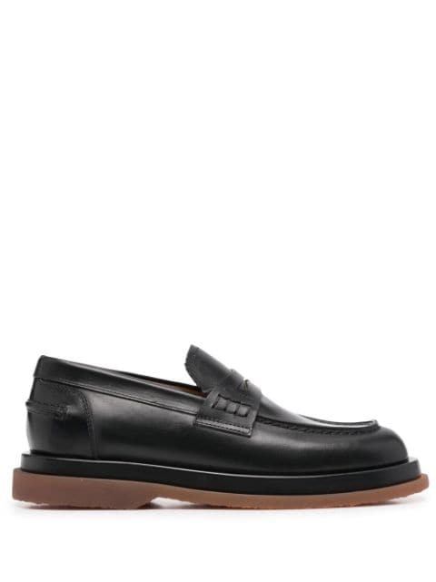 Buttero penny-slot leather loafers