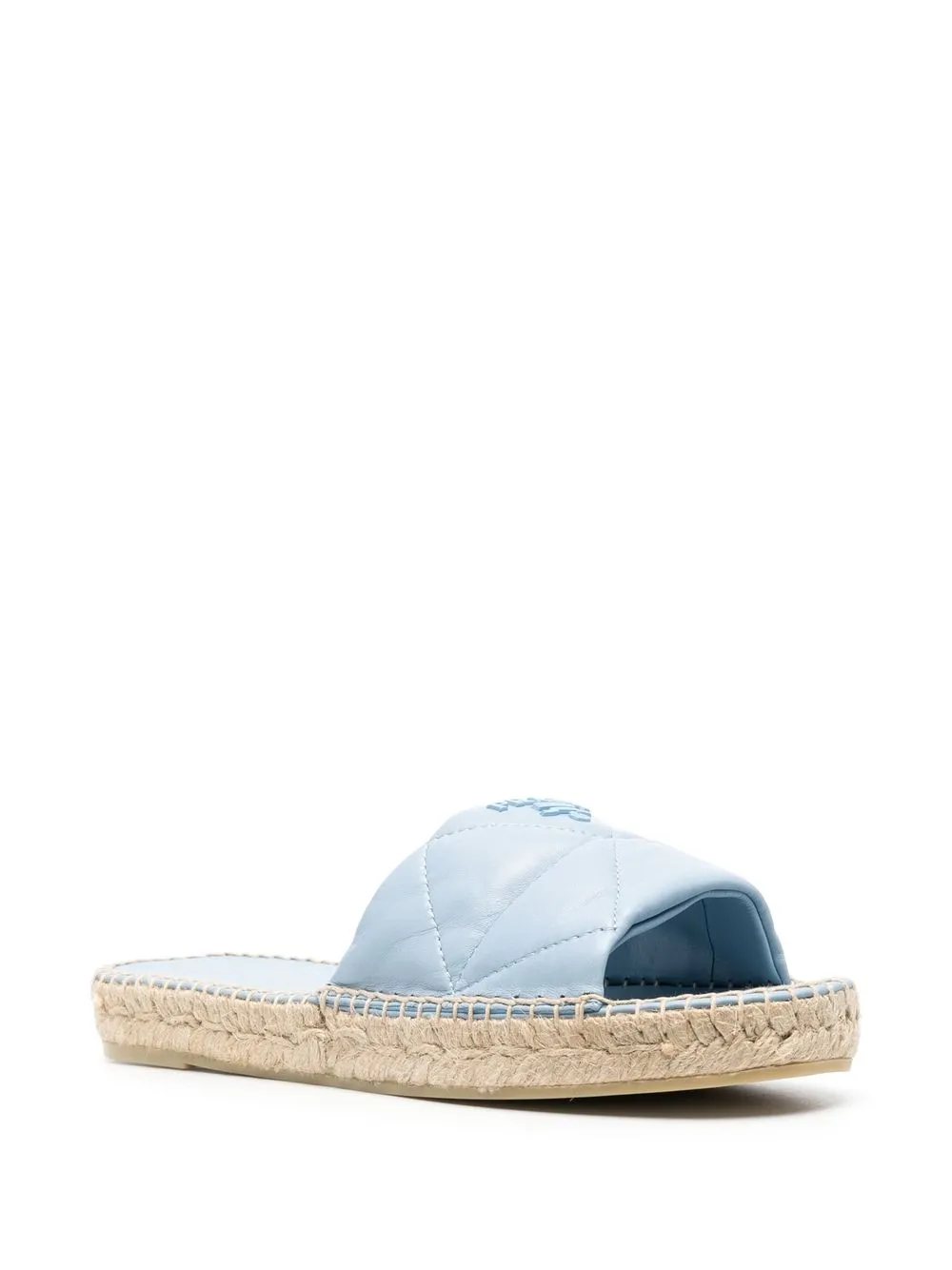Prada Sandalen met logo - Blauw