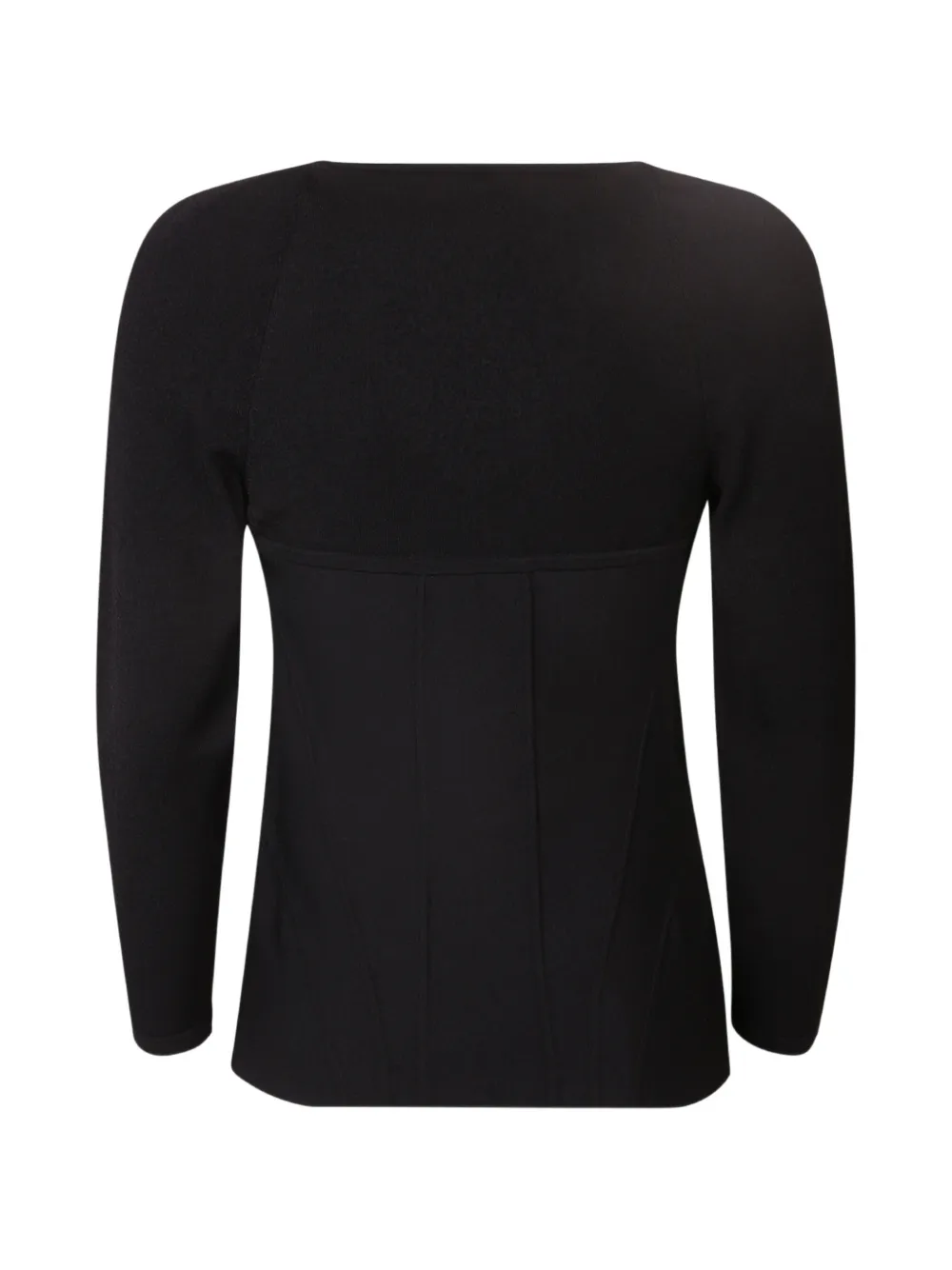 Alexander McQueen Inserted-bra Detail Top in Black, view 2