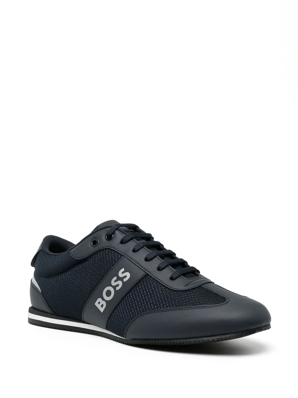 BOSS Tênis com listras de logo | Cano baixo | Image 2