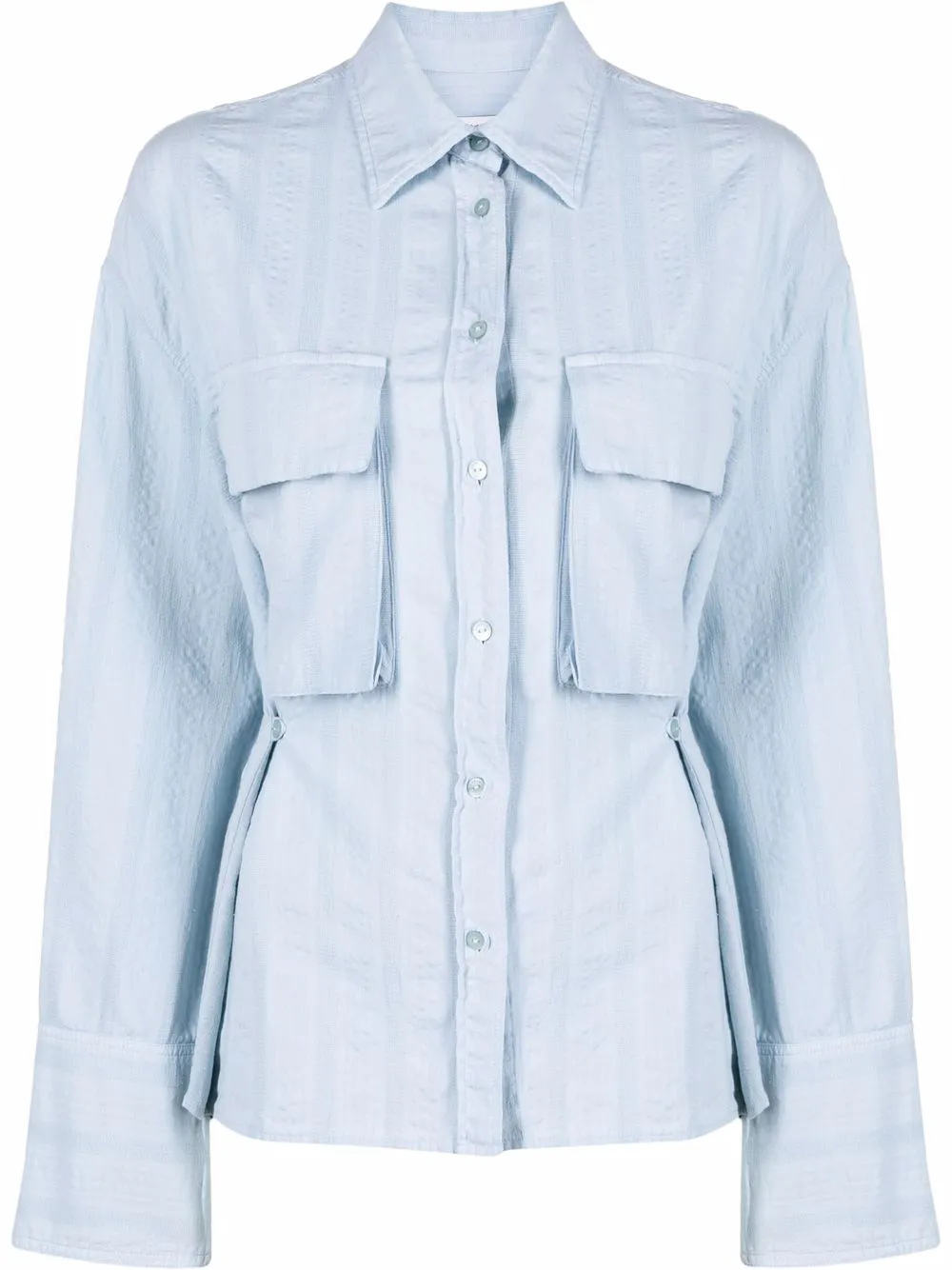 

DONDUP camisa con botones laterales - Azul