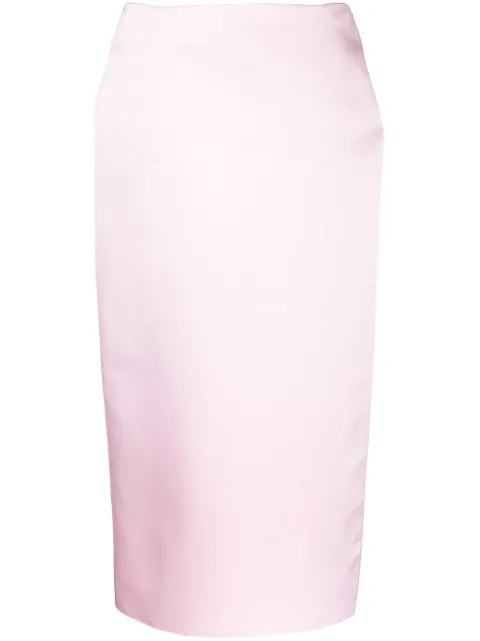 Prada rear slit high-waisted skirt