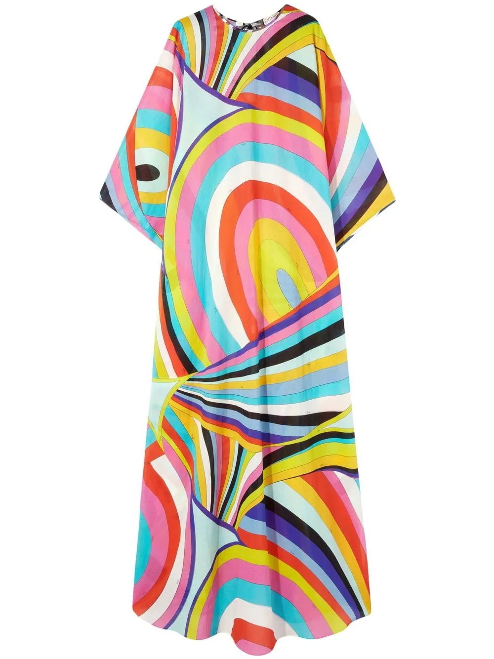 

PUCCI Iride-print cotton kaftan dress - White