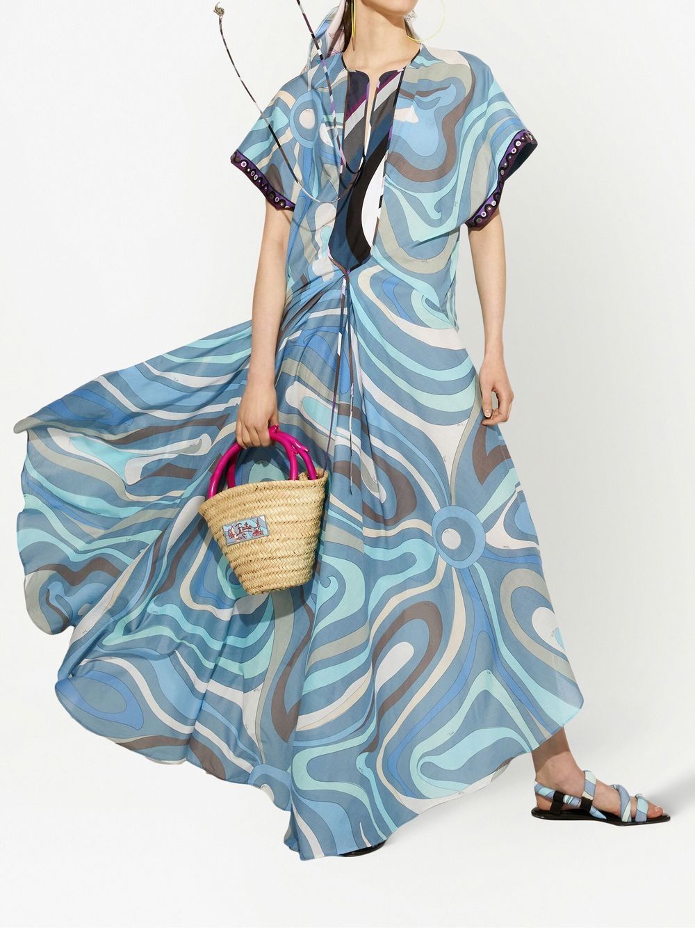 PUCCI Jurk met print - Blauw