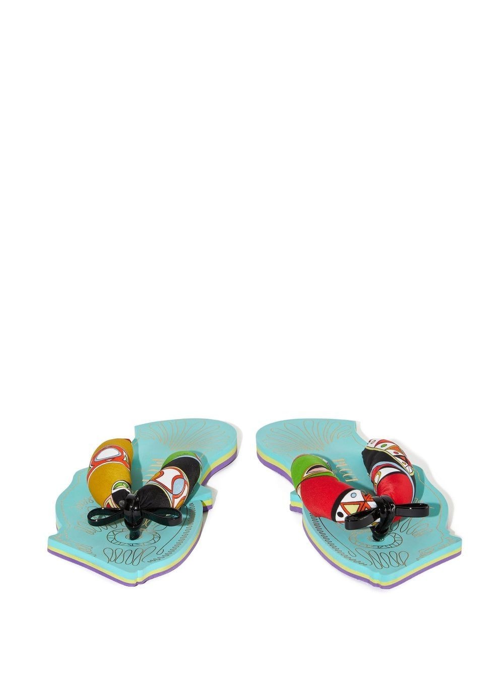 PUCCI Teenslippers met print - Zwart