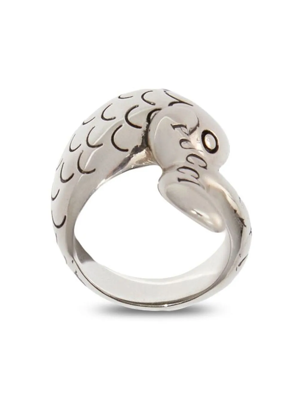 

PUCCI burnished-effect ring - Silver