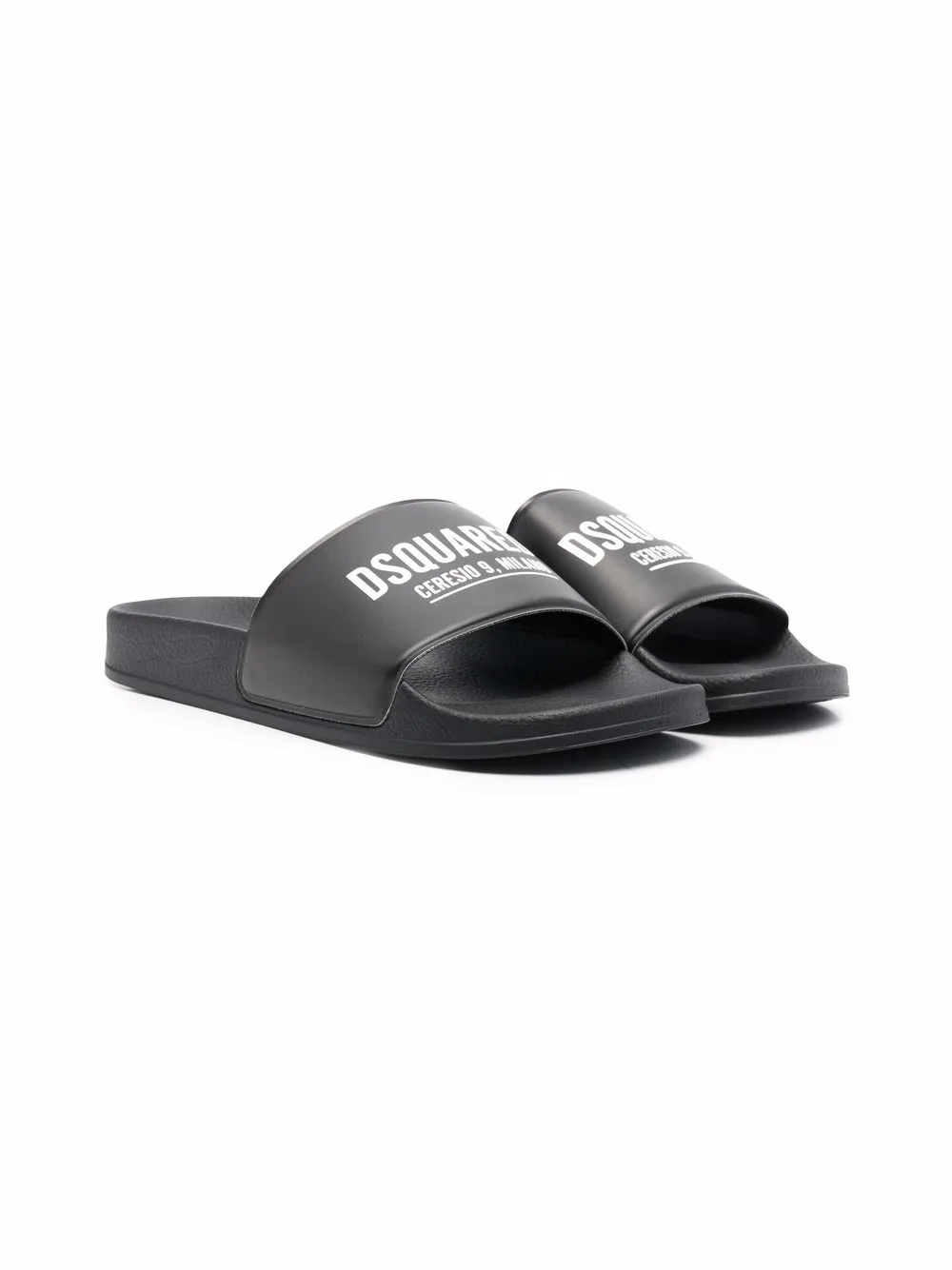 

Dsquared2 Kids sandalias con logo estampado - Negro