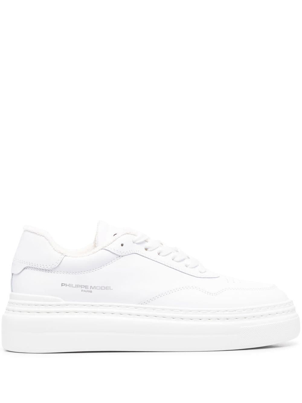 PHILIPPE MODEL PARIS LOW-TOP LEATHER SNEAKERS