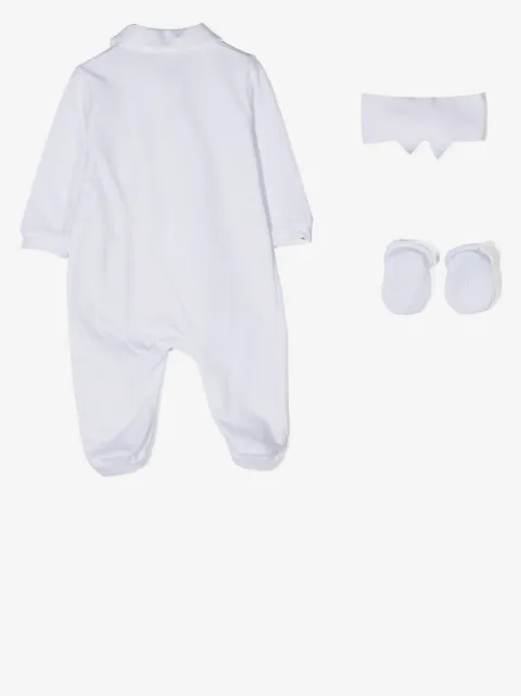 La Perla Kids 로고 패치 바디수트 세트