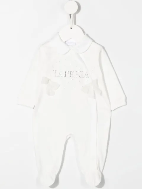 La Perla Kids logo-embellished babygrow set