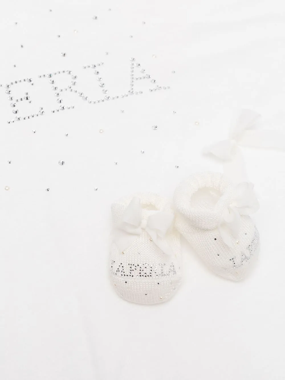  La Perla Kids Strampelanzugset Mit Logo   Weiß 