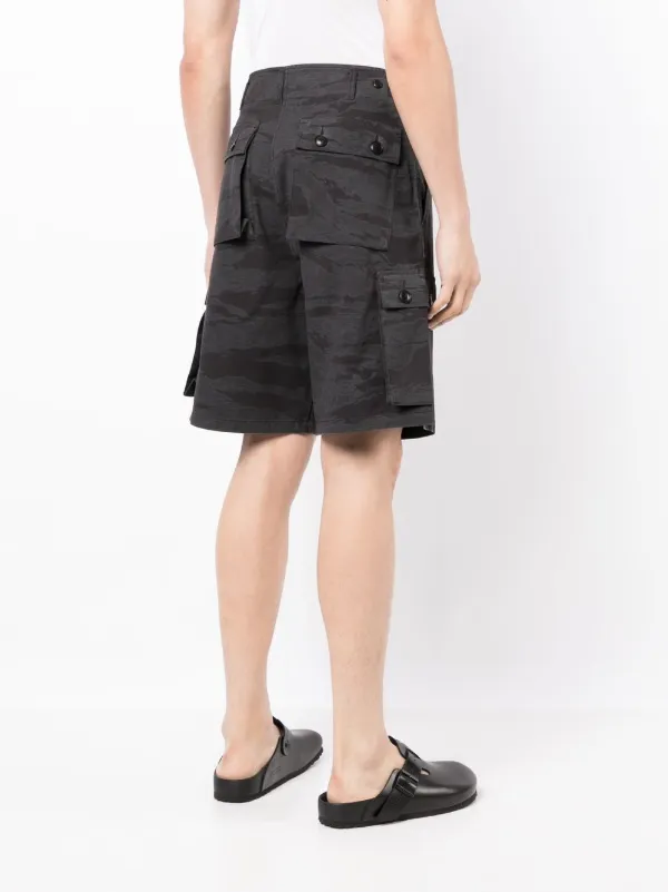 Maharishi カモフラージュ カーゴショーツ | ブラック | FARFETCH JP