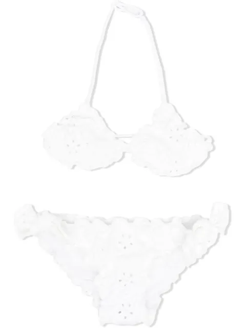 MC2 Saint Barth Kids Chris embroidered bikini set 