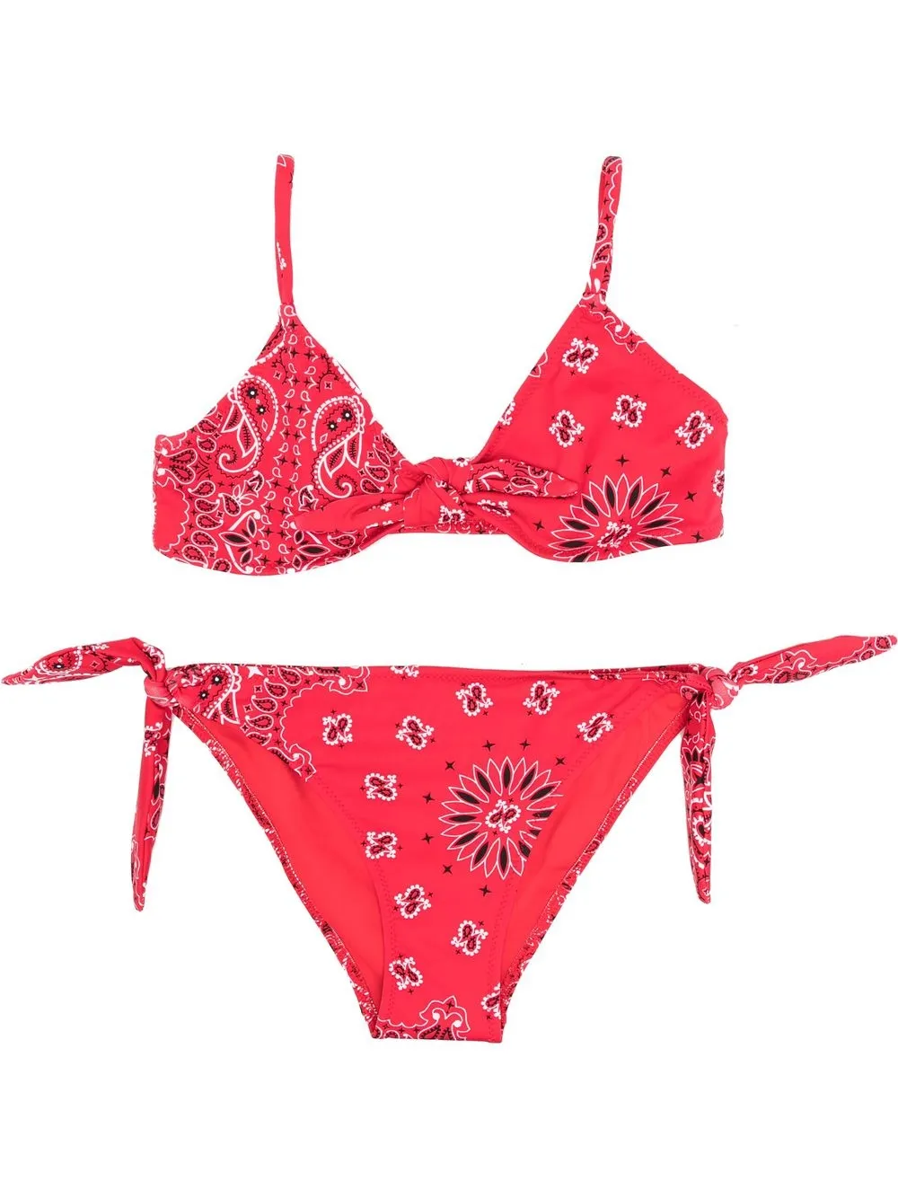 

MC2 Saint Barth Kids bikini con estampado bandana - Rojo