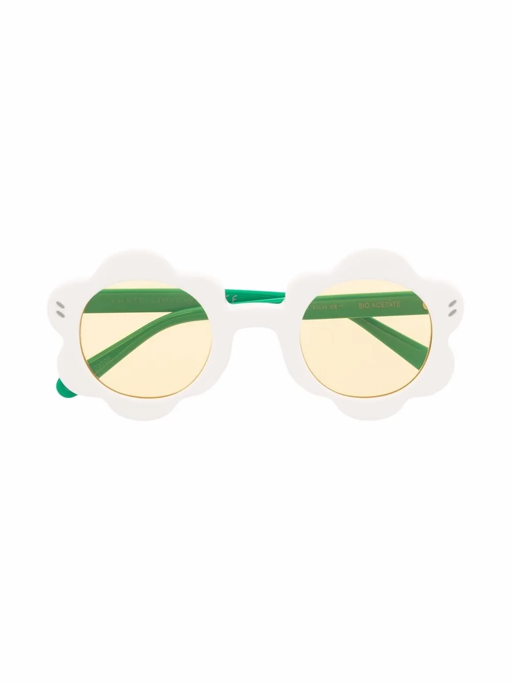 

Stella McCartney Kids scallop-edge round-frame sunglasses - Neutrals