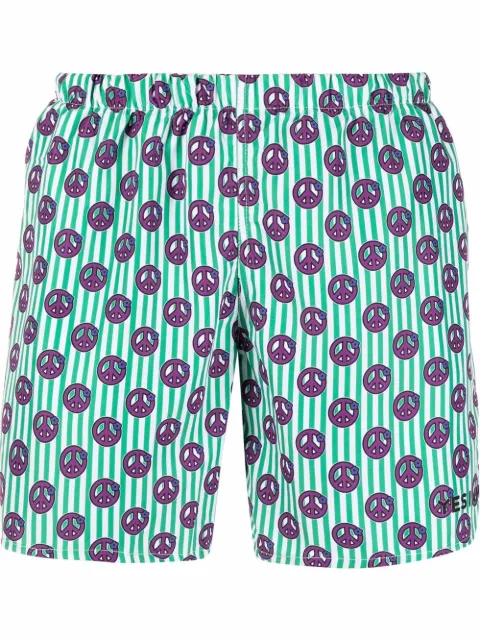 yes i am Peace and Love swim shorts