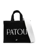 Patou small Patou canvas tote bag - Black