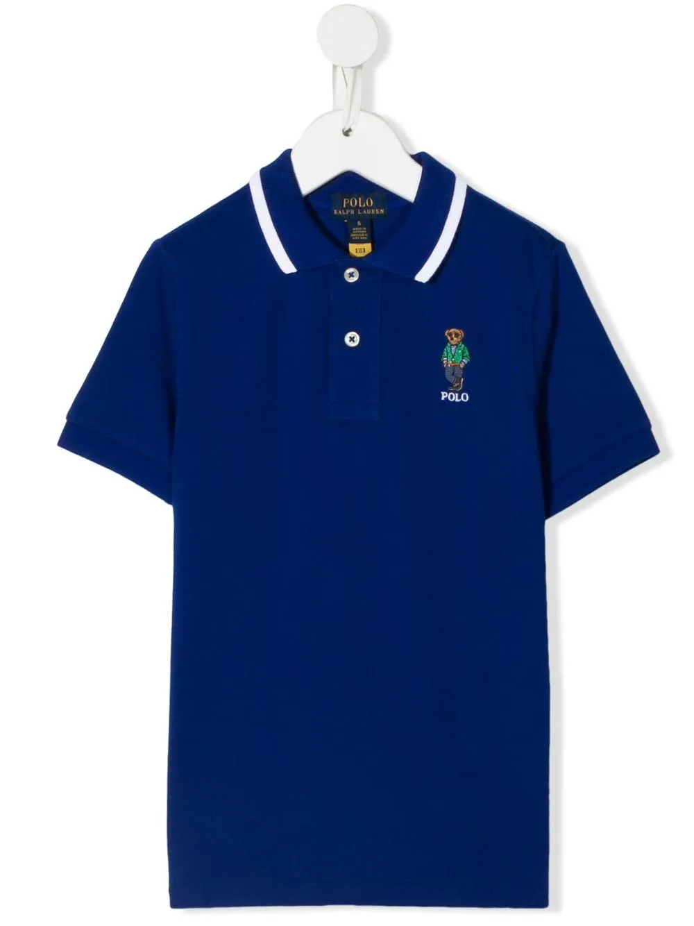 

Ralph Lauren Kids playera tipo polo con logo bordado - Azul