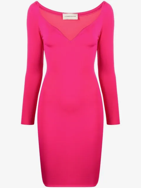 Alexandre Vauthier plunging V-neck midi dress