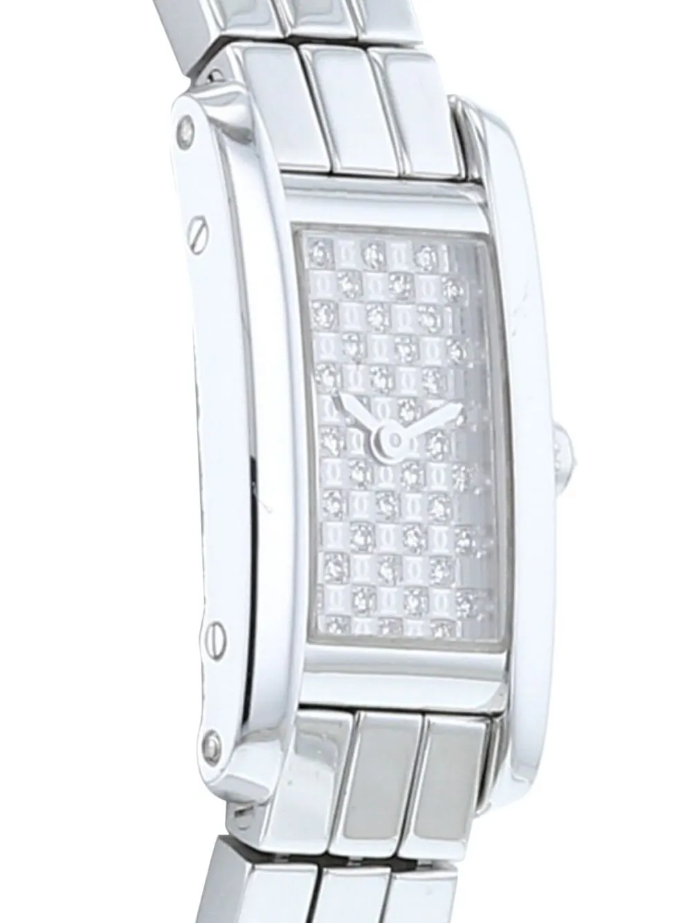 Pre-owned Cartier 2000 Tank Mini 23mm In Silver