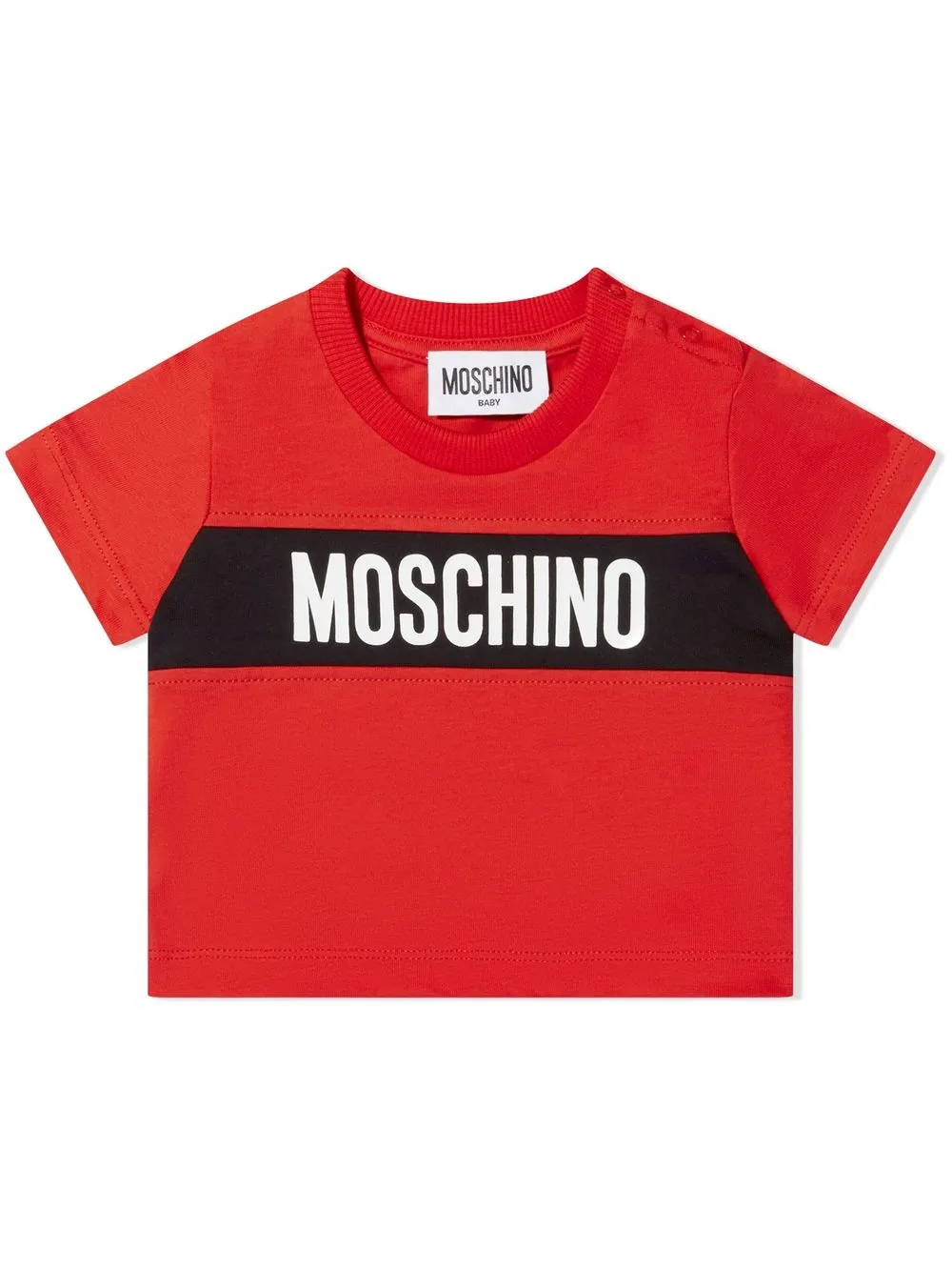 

Moschino Kids playera con logo estampado - Rojo