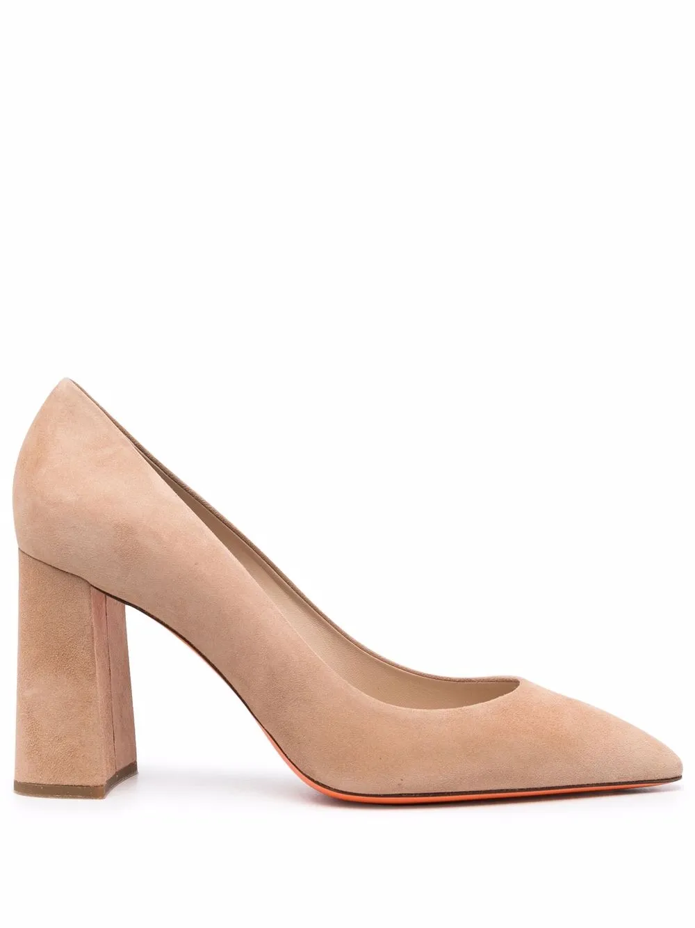 

Santoni pointed suede pumps - Neutrals