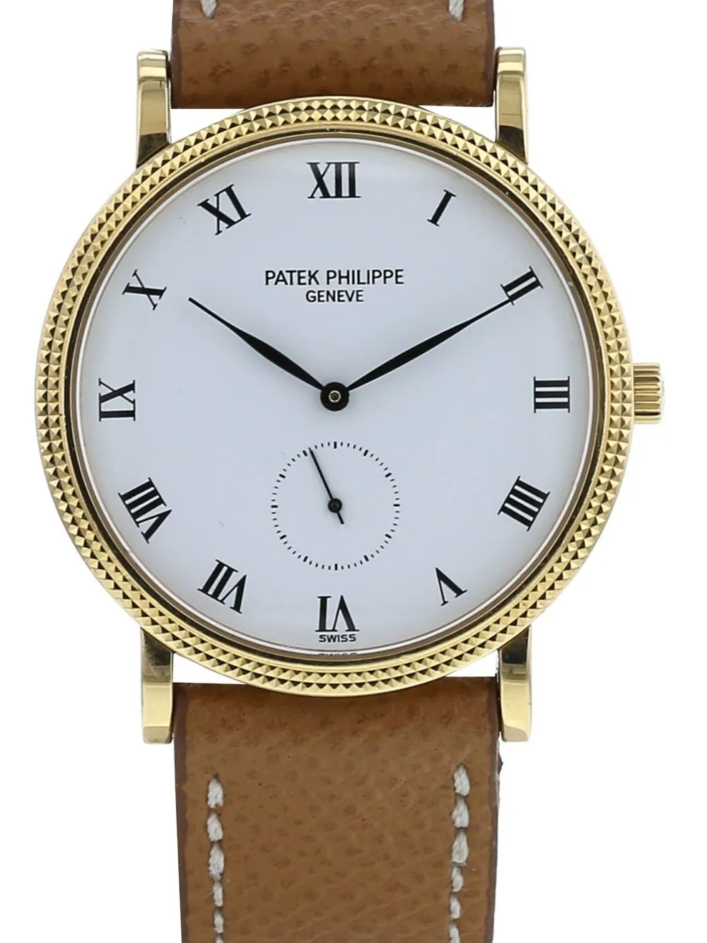 Patek Philippe 1990 pre-owned Calatrava horloge - Wit