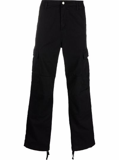 black cargo trousers straight leg