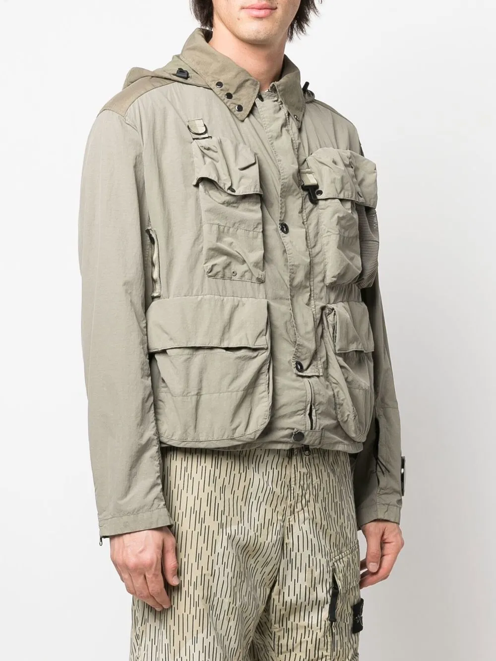 C.P. Company multiple-pocket Hooded Jacket - Farfetch