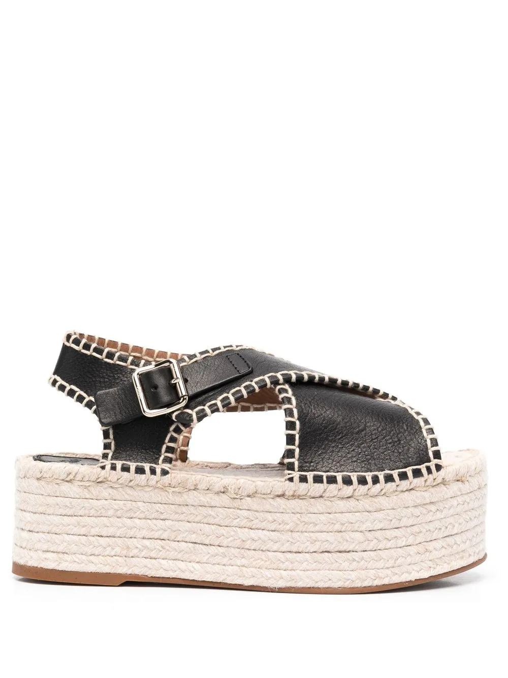 

Chloé platform open-toe espadrilles - Black
