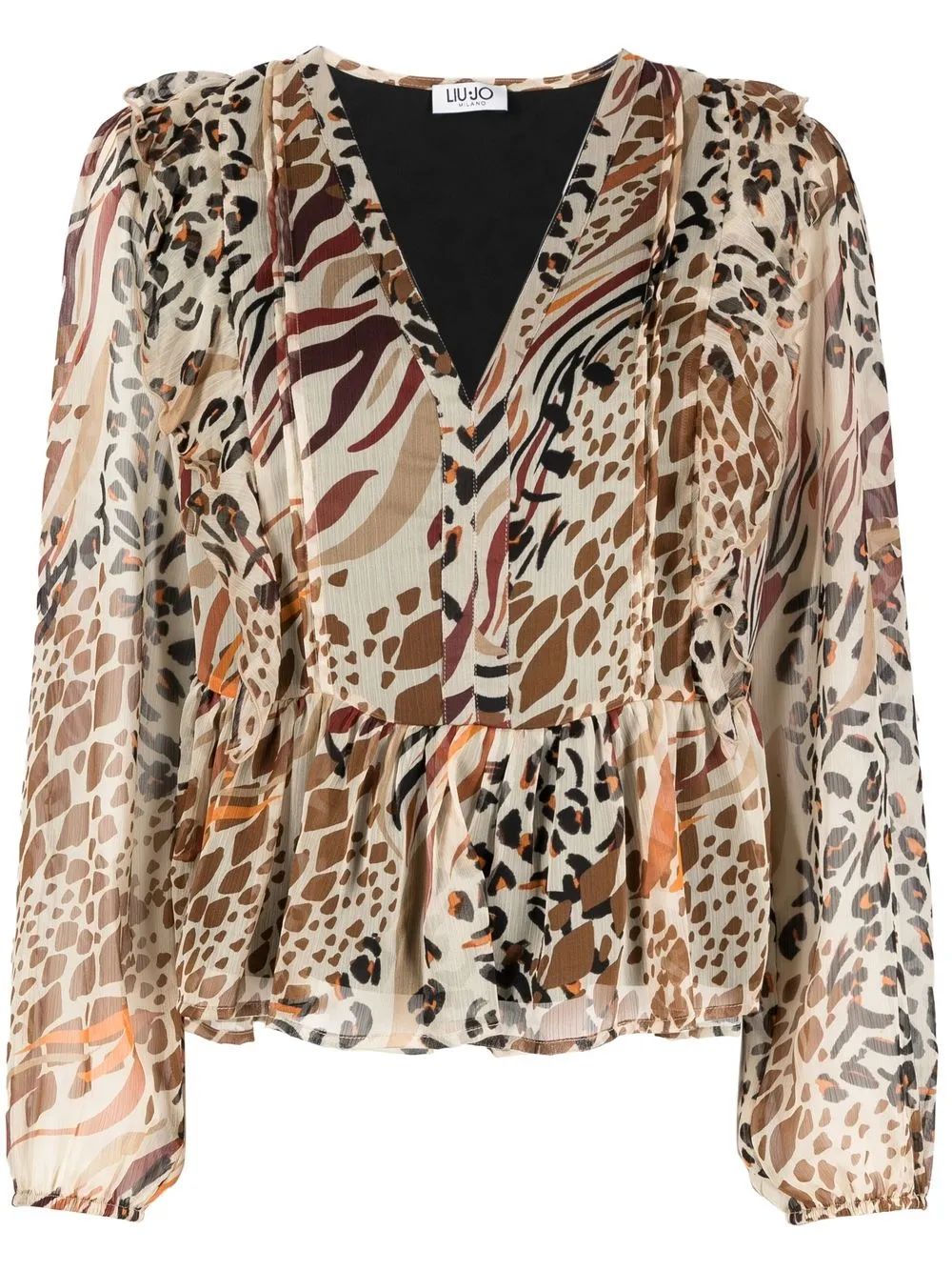 

LIU JO animal-print blouse - Neutrals