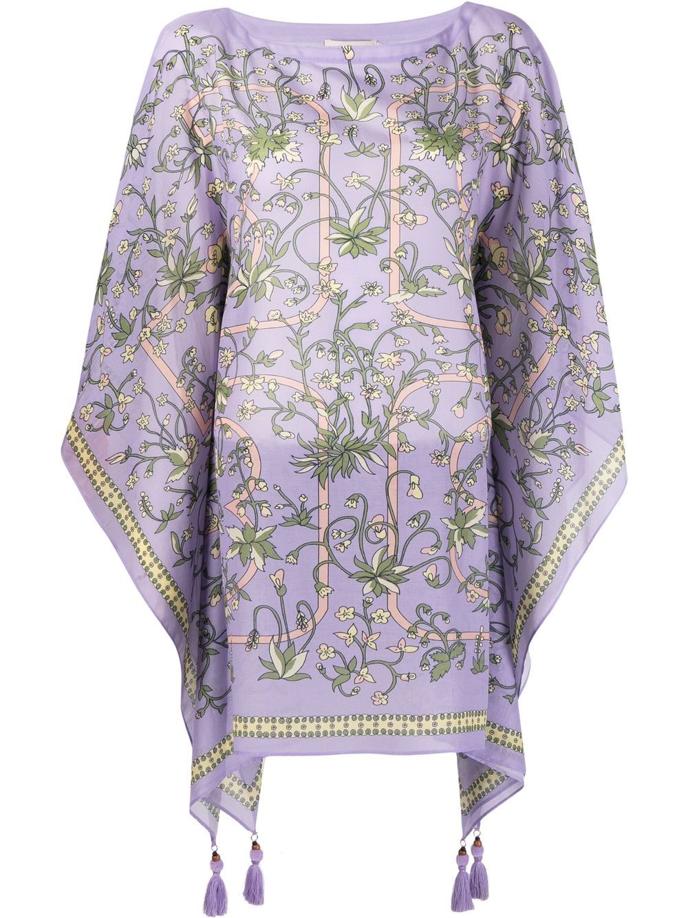 Tory Burch floral print kaftan top | Smart Closet