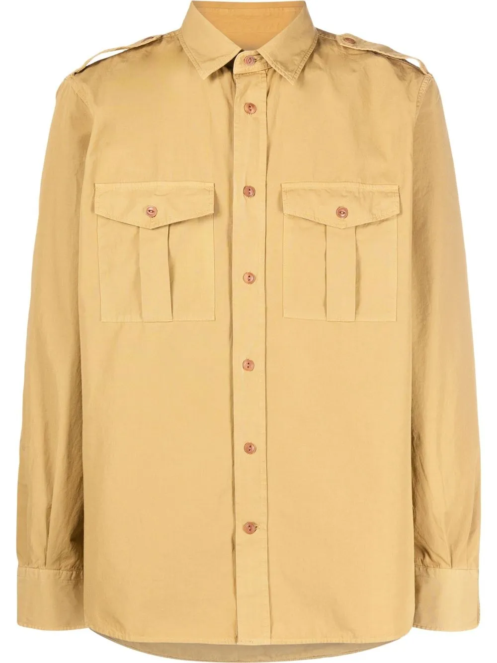 

Glanshirt camisa tipo cargo con botones - Amarillo