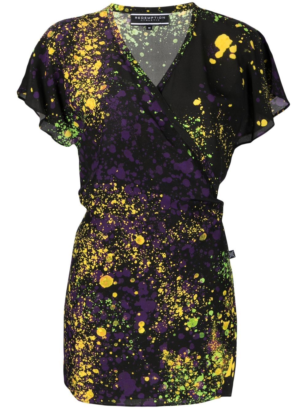 polo paint splatter dress