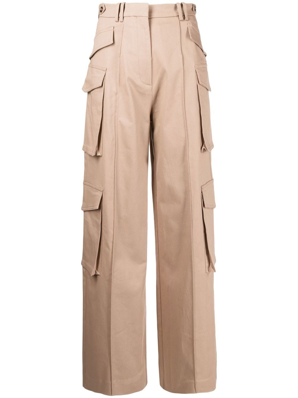 pantalon cargo à taille haute