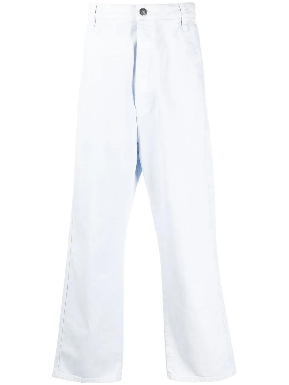 

AMI Paris five-pocket cotton straight-leg trousers - Blue