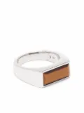 Tom Wood peaky tiger eye ring - Silver