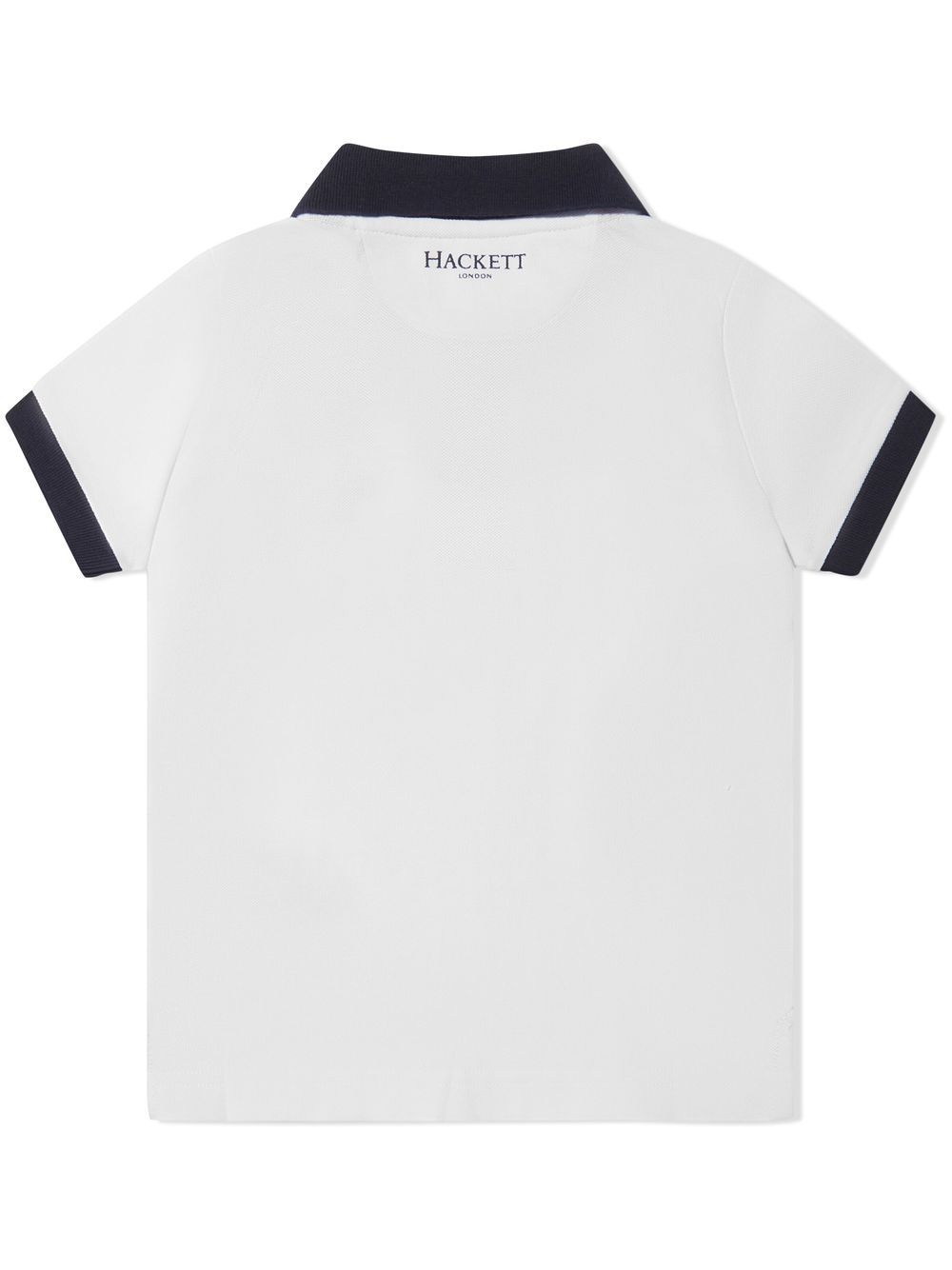 Shop Hackett Embroidered Logo Polo Shirt In White