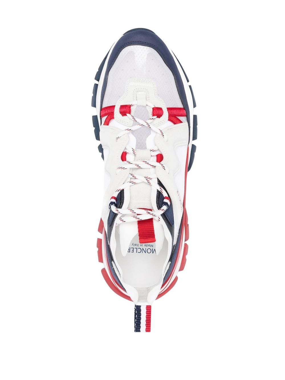 Shop Moncler Panelled Logo-print Sneakers In 002 White