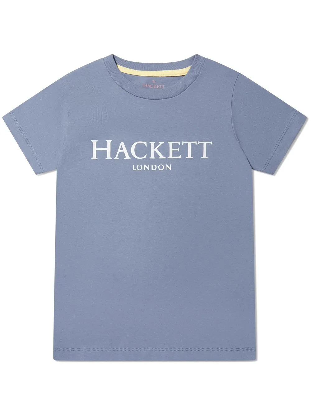 Hackett Teen Crew Neck Logo T-shirt In Blue