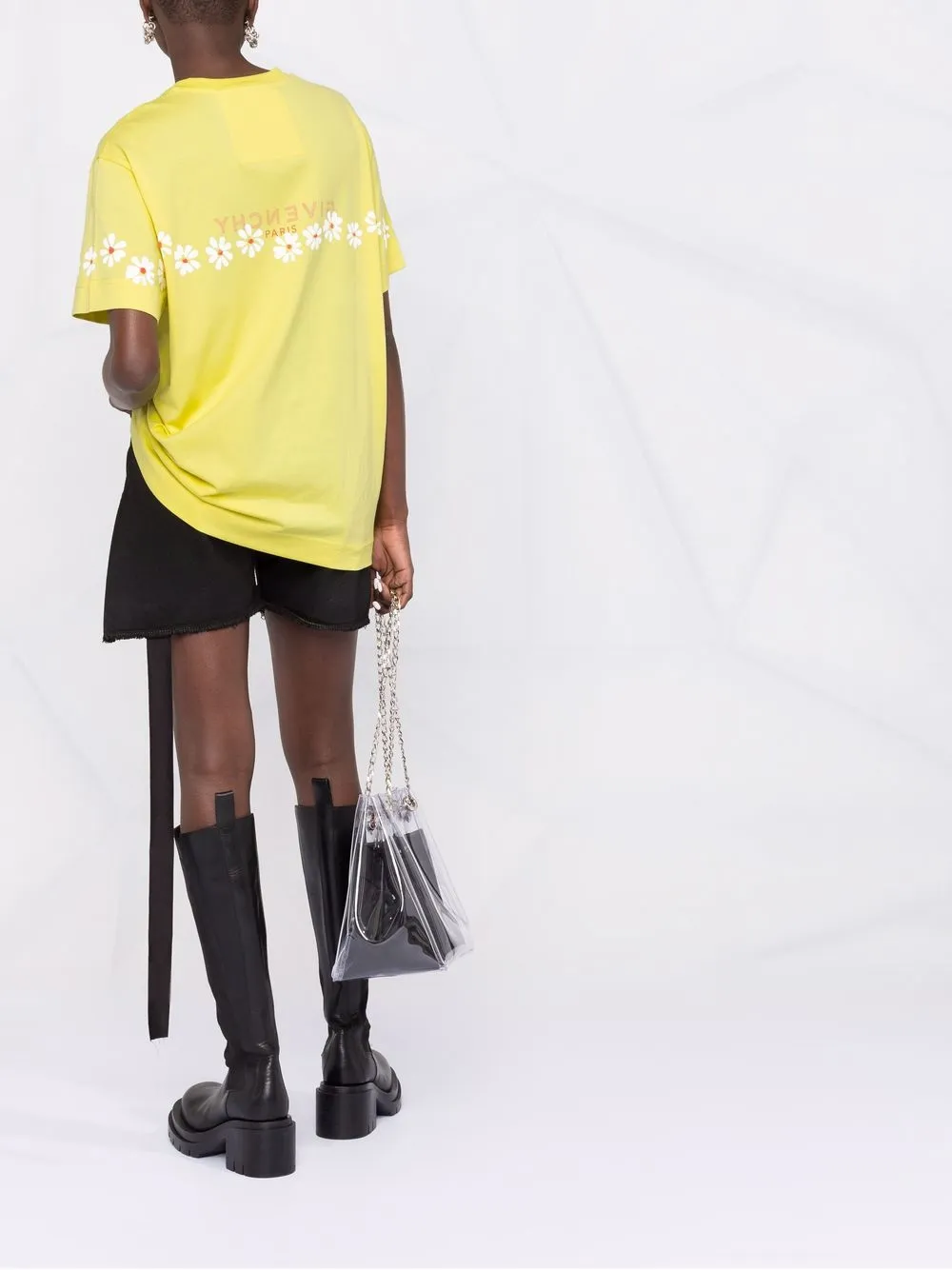 Givenchy T-shirt met logo Geel
