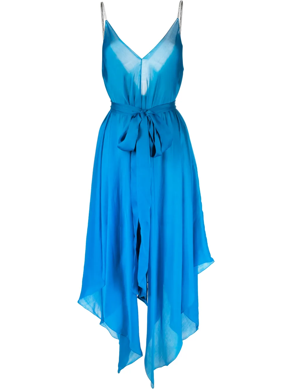 crystal embellished silk dress 