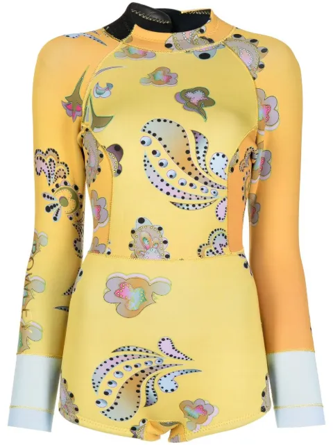 Cynthia Rowley combinaison imprimée à manches longues 